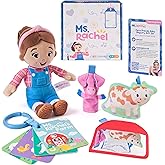 Ms. Rachel Official Farm Friends Baby Registry Gift Set with Plush, Animals Cards & Finger Puppet, Educational Toys & Baby To