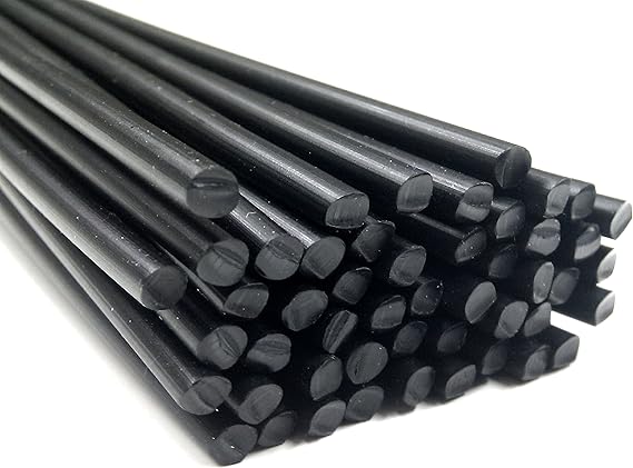 Alambre de soldadura de plástico PE-HD Negro 4mm Redondo HD