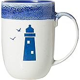 Cape Shore Lighthouse Dipped Mug 16oz Stoneware