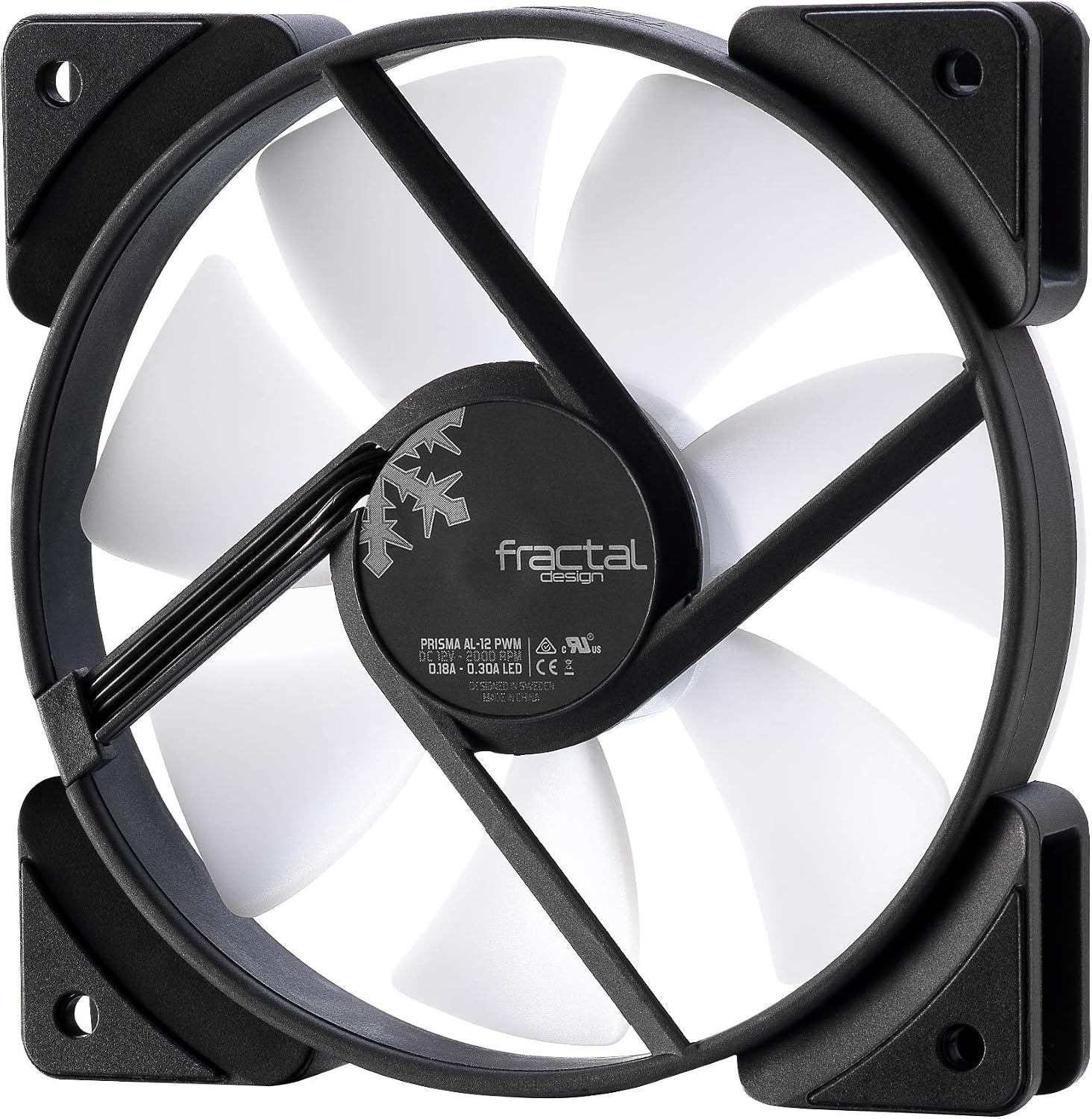 Fractal Design Prisma AL-12, 120mm Silent Computer Fan, PWM Control, Six LEDs, ARGB, Optimized For Silent Computing - Image 3