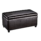 First Hill Marion Rectangular Storage Ottoman, Russet Brown