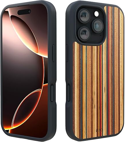 Amazon.com: JuBeCo Wooden Phone Case is Suitable for iPhone 16 Pro