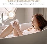 Sndyi Silicone Body Scrubber Leaf Shaped Exfoliating Shower Brush Oatmeal view 5