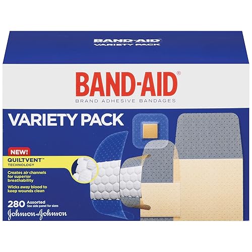 BandAid Brand ComfortFlexAdhesive Bandages Variety Pack, 280 Count