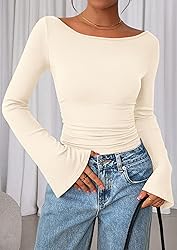 PRETTYGARDEN Women's Long Sleeve Shirts 2025 Fall