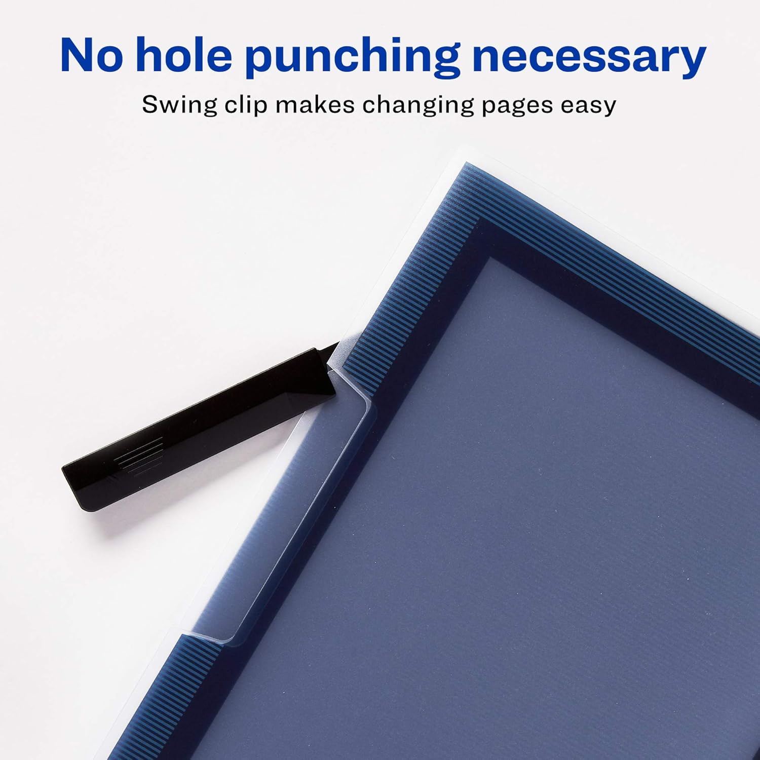 Avery Flexi-View Report Cover with Swing Clip, Non-Lift Print, Assorted, Color Will Vary, 1 Cover (47856) : Business Report Covers : Office Products