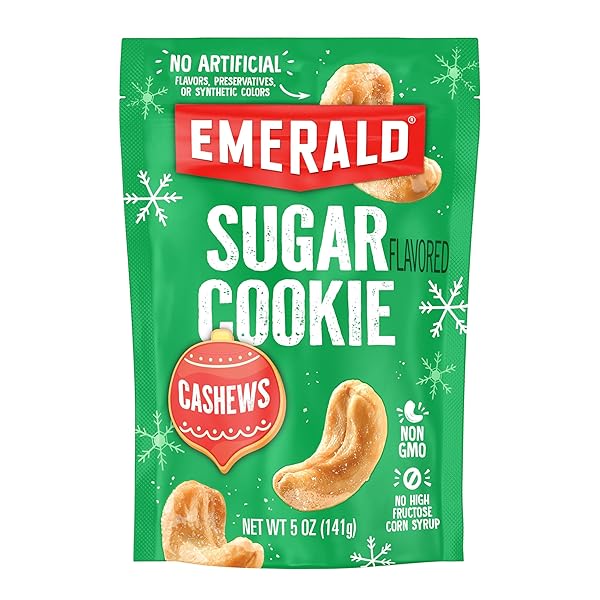 EMERALD NUTS SUGAR COOKIE FLAVORED CASHEWS (1-PACK) |...
