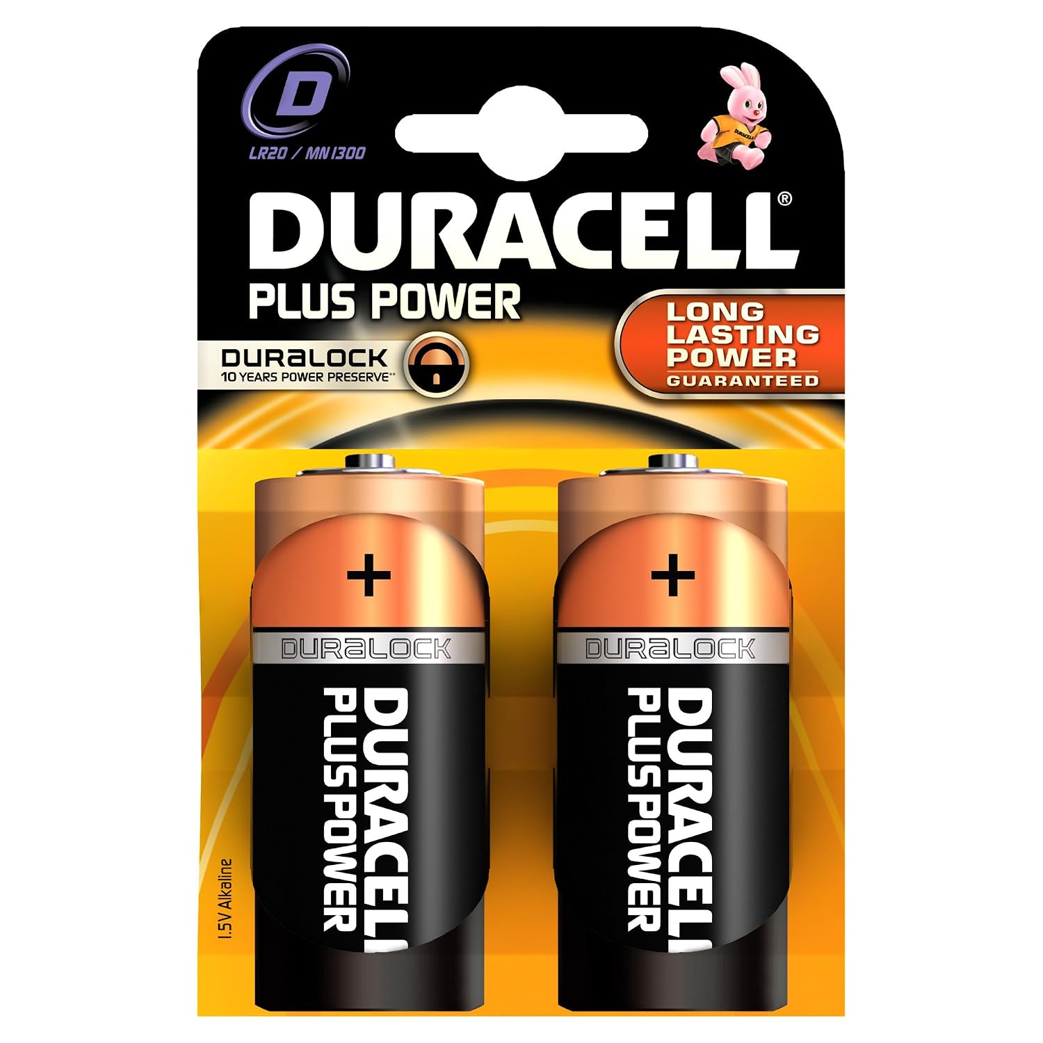 DURACELL Batteries D - 2PK, Assorted, Taglia unica