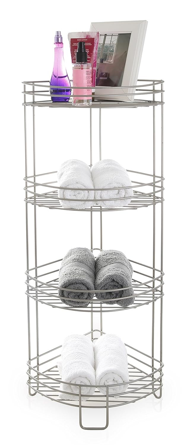 Best Shower Caddy Corner Rust Proof White Shelf Kitchen Bath