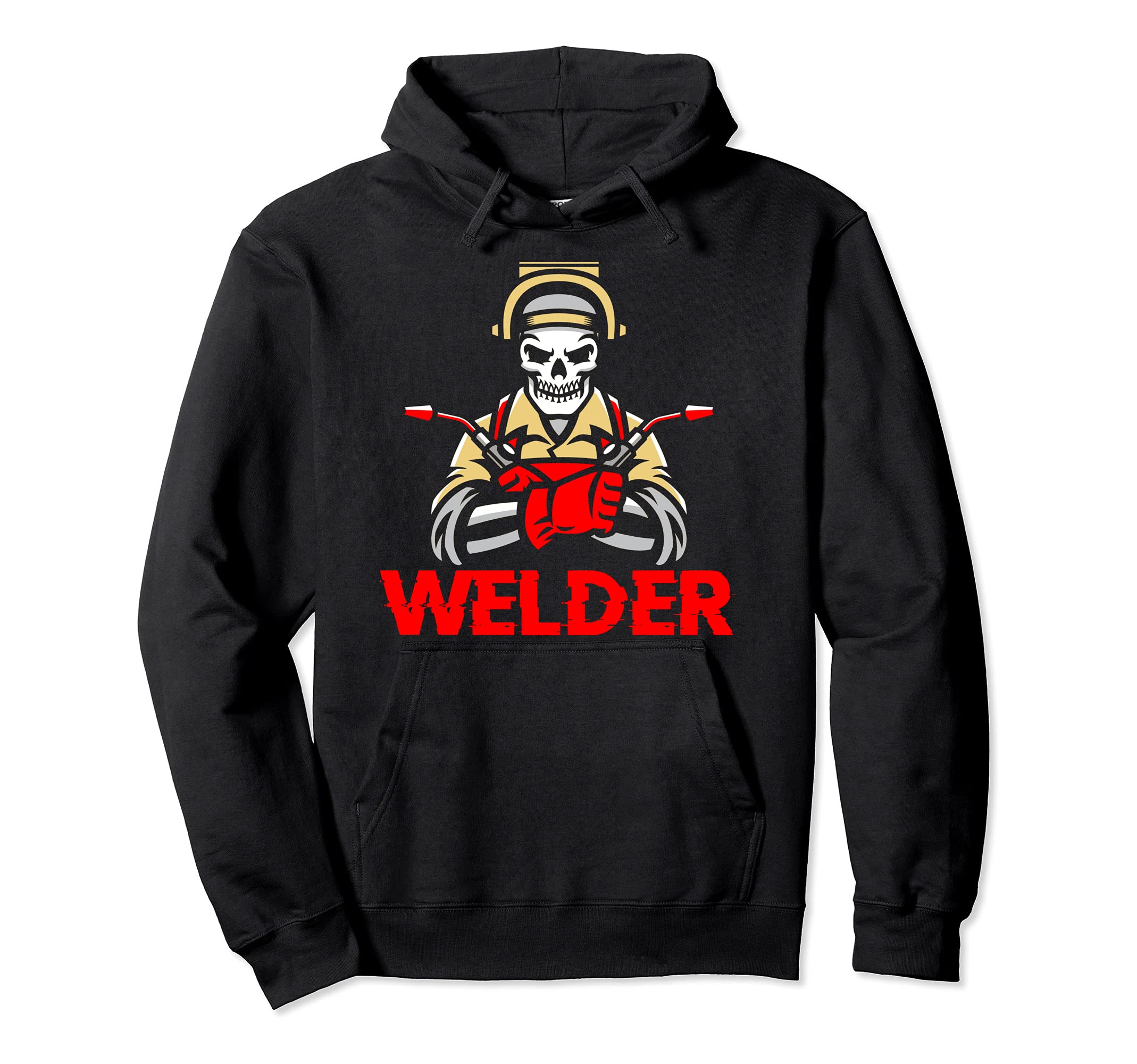 Skull Welder Engineer Engineering Welding Fabrication Pullover Hoodie