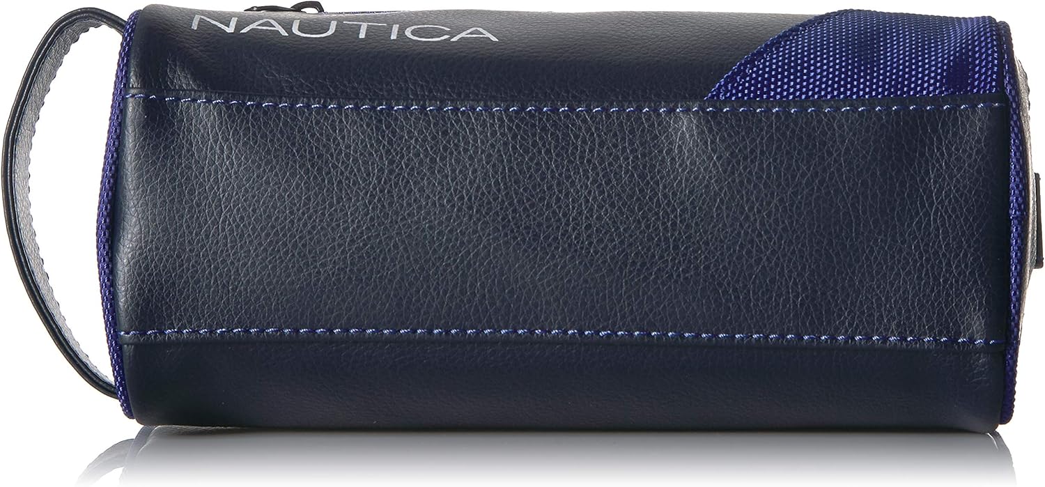 Nautica Men's Top Zip Travel Kit Toiletry Bag Organizer, royal blue, One Size: Clothing
