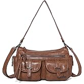 Angel Kiss Hobo Purses for Women Crossbody Shoulder Bag Ladies Multi Pocket Handbags with Adjustable Shoulder Strap