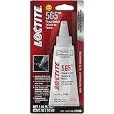 LOCTITE 565 Automotive White Thread Sealant - General Purpose, High Viscosity, Rapid Cure, Replaces Tapes & Pipe Dopes - 50 m