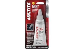 LOCTITE 565 Automotive White Thread Sealant - General Purpose, High Viscosity, Rapid Cure, Replaces Tapes & Pipe Dopes - 50 m
