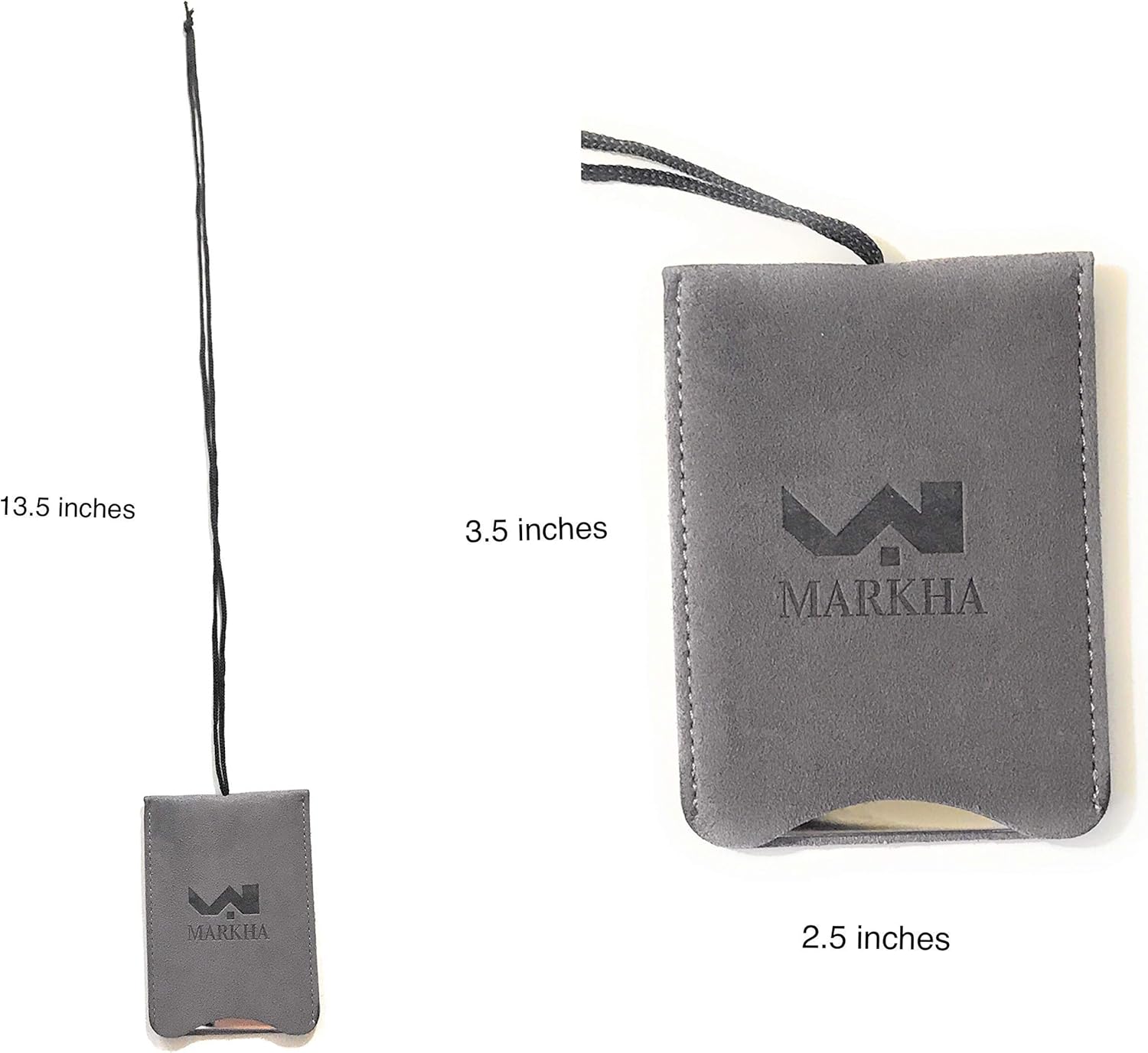 Markha Shower Shaving Mirror Fogless Travel Mirror Small Unbreakable Hanging Mirror with Rope for Camping, Traveling, Backpacking, Locker and Personal Use (Gray): Home & Kitchen