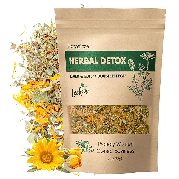 LECKAR HERBAL DETOX TEA BLEND WITH DANDELION ROOT...