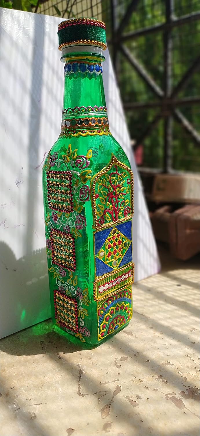Decorative Plastic Bottle Hand Painted Home Decor Decorative Bottle