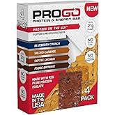 ProGo Protein Bars, Energy Bars - Up to 21g Clean Protein, Made with 95% Pure Isolate, Tallow, Collagen, Real Ingredients - Low Calorie, No Artificial Sweeteners (4-Count, Starter Pack)
