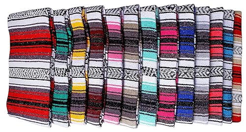 El Paso Designs Mexican Yoga Blanket Colorful Falsa Serape