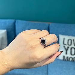 Mytys Vintage Wide Ring Classic Black Marcasite