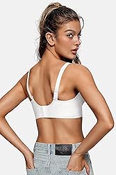 OEAK Womens Deep V Bras Wireless Comfortable Bra