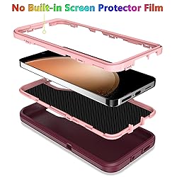 MXX Case Compatible with Galaxy S24 Plus, 3-Layer