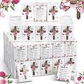 Seajan 120 Pack Christian Pocket Tissues Gifts Bulk 4 Ply Bible Verse Travel Packs Tissue Small Size Individual Pocket Packs Religious Party Favors for Church Wedding Home Travel(Classic Style)