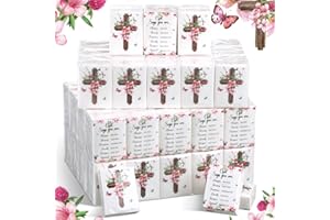 Seajan 120 Pack Christian Pocket Tissues Gifts Bulk 4 Ply Bible Verse Travel Packs Tissue Small Size Individual Pocket Packs Religious Party Favors for Church Wedding Home Travel(Classic Style)