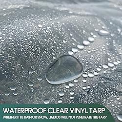 CCS Waterproof Clear PVC Tarp Cover – Extra Heavy