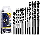 12-PCS Masonry Drill Bit Set & Concrete Drill Bit