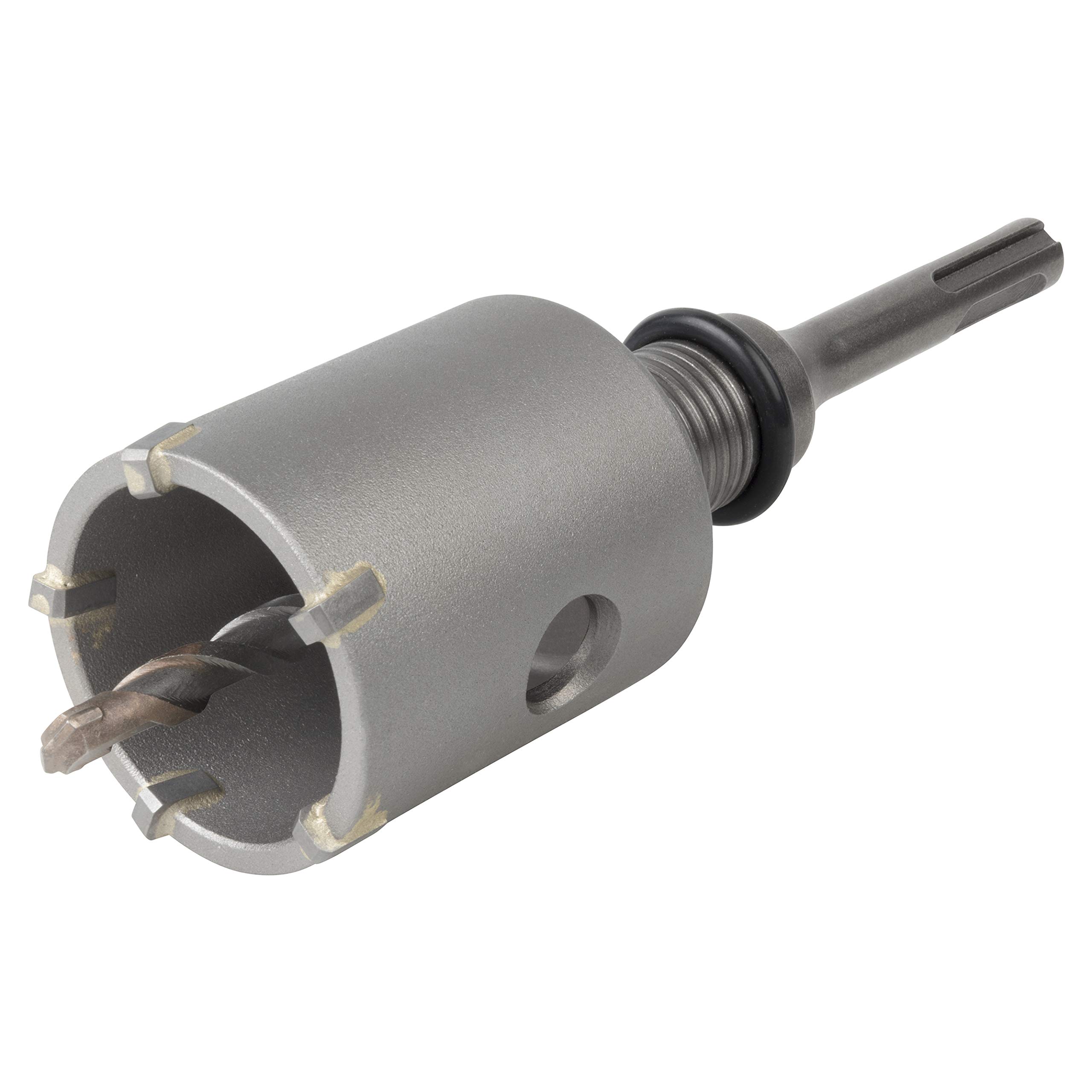 wolfcraft Annular Bit, Tungsten Carbide Tipped, With SDS Plus Mandrel I 5459000 I For electrical and plumbing installations in concrete, brick walls and stone; cutting depth 46 mm