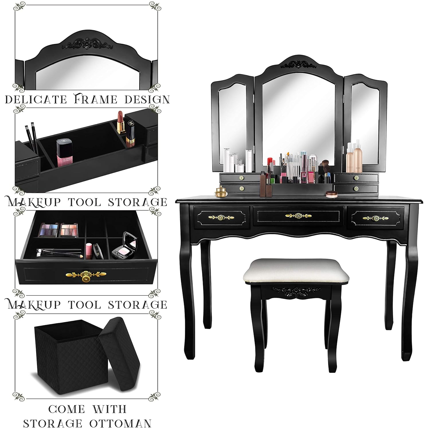 Best And Little Vanity Charm And Chair Set