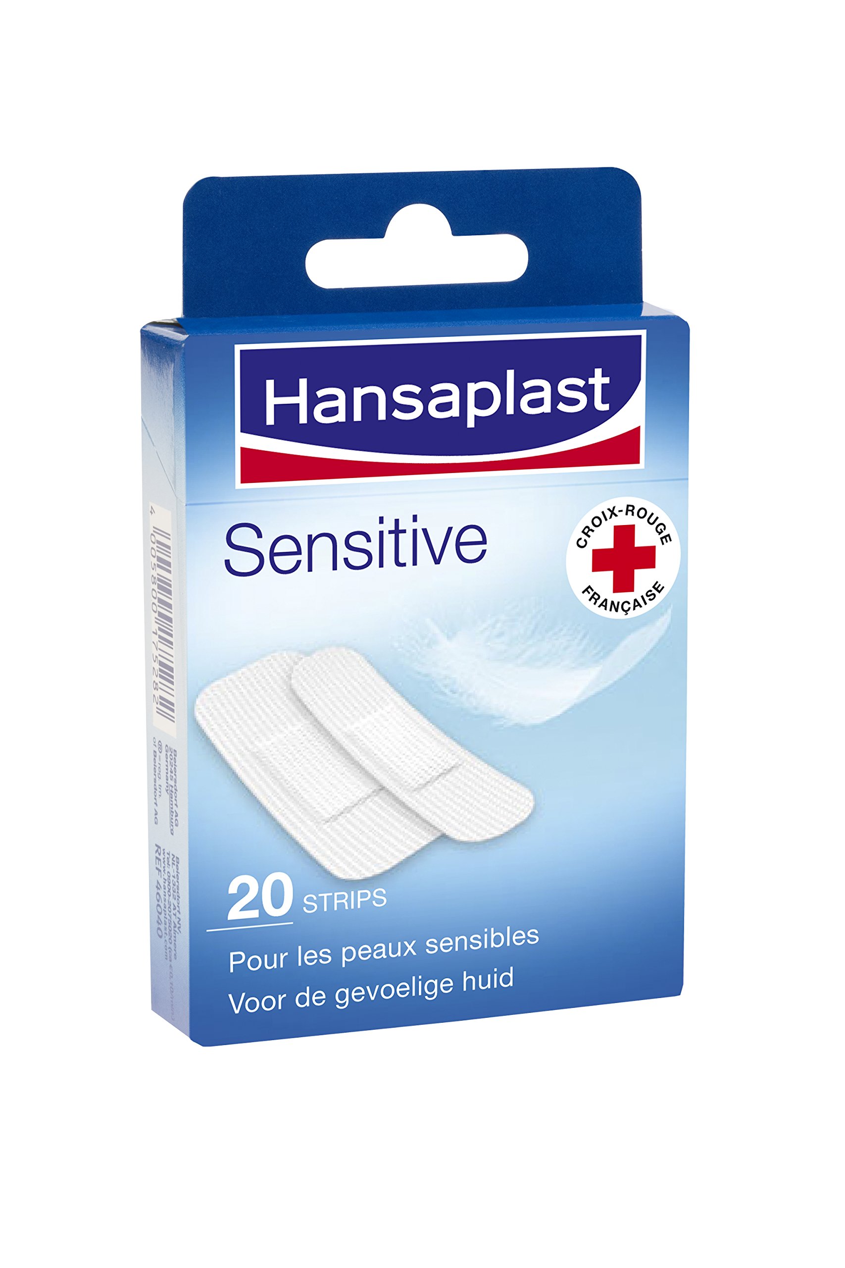 Hansaplast Pack of 20 Sensitive Plasters 2 Sizes