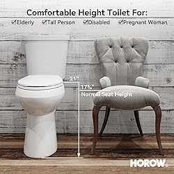 HOROW 21 Inch Tall Toilets, Extra High Toilets with