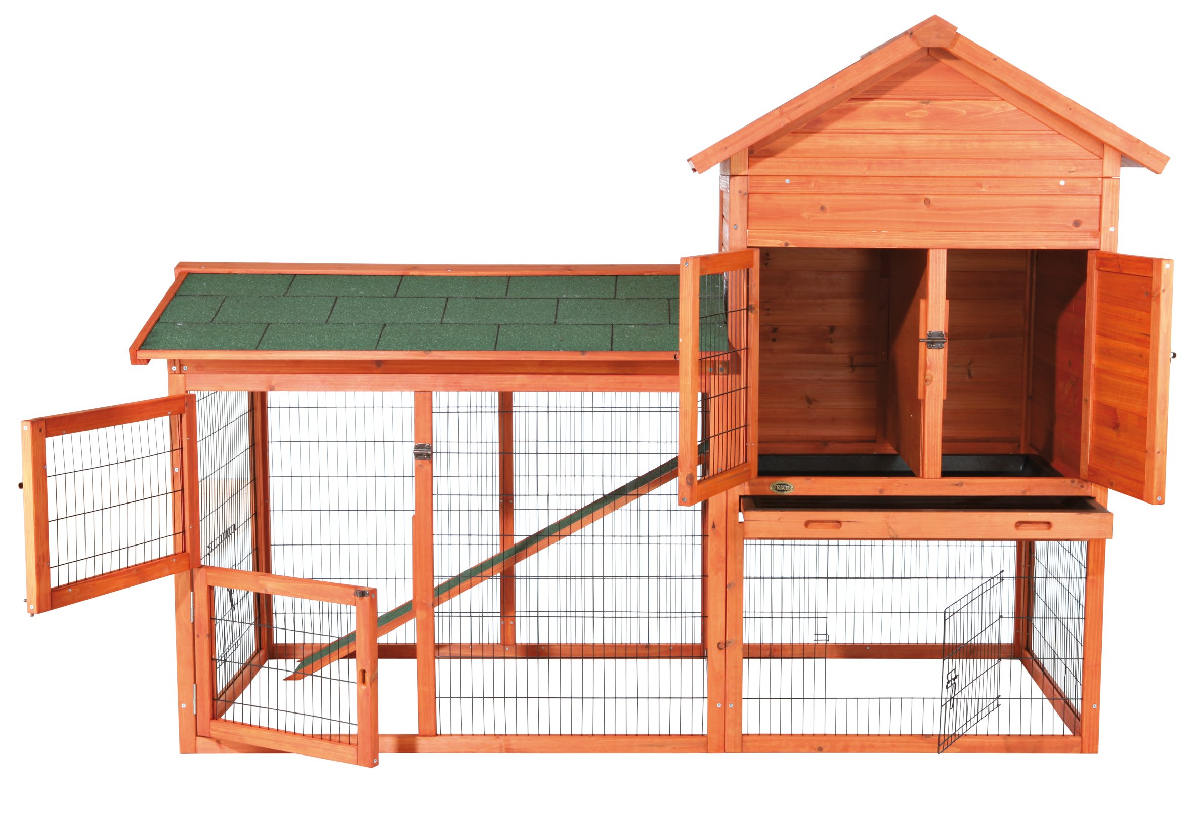 trixie small animal hutch with outdoor run