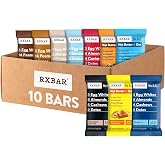 RXBAR Protein Bars, 12g Protein, Gluten Free Snacks, 10-Flavor Variety Pack (10 Bars)