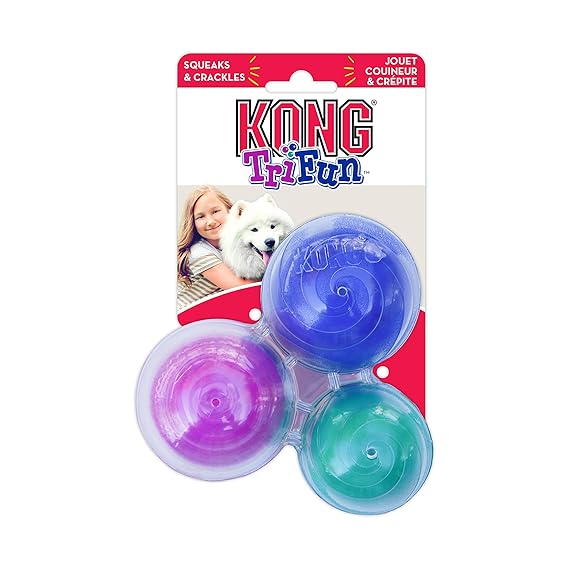 KONG TriFun Triangle Dog Toy, Large Amazon.co.uk Pet Supplies