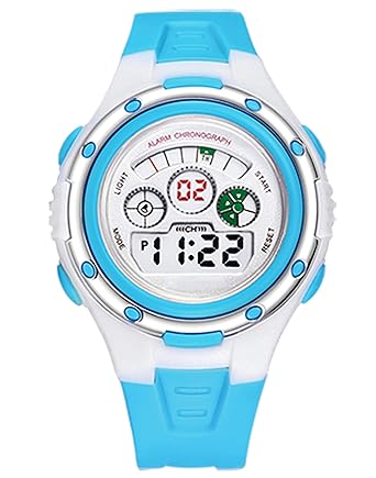 DIRAY Digital 3-EYE dial Alarm Chronograph Cold Backlight Feature Sports Watch For Kids