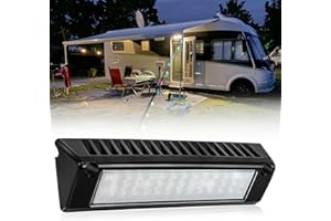 ‌SUPAREE RV Outdoor Lights 12V Exterior Light for Camper, Waterproof LED Porch Light 9" 32W 2000LM 6000K, Outside Lights for RV Trailer Truck Boat