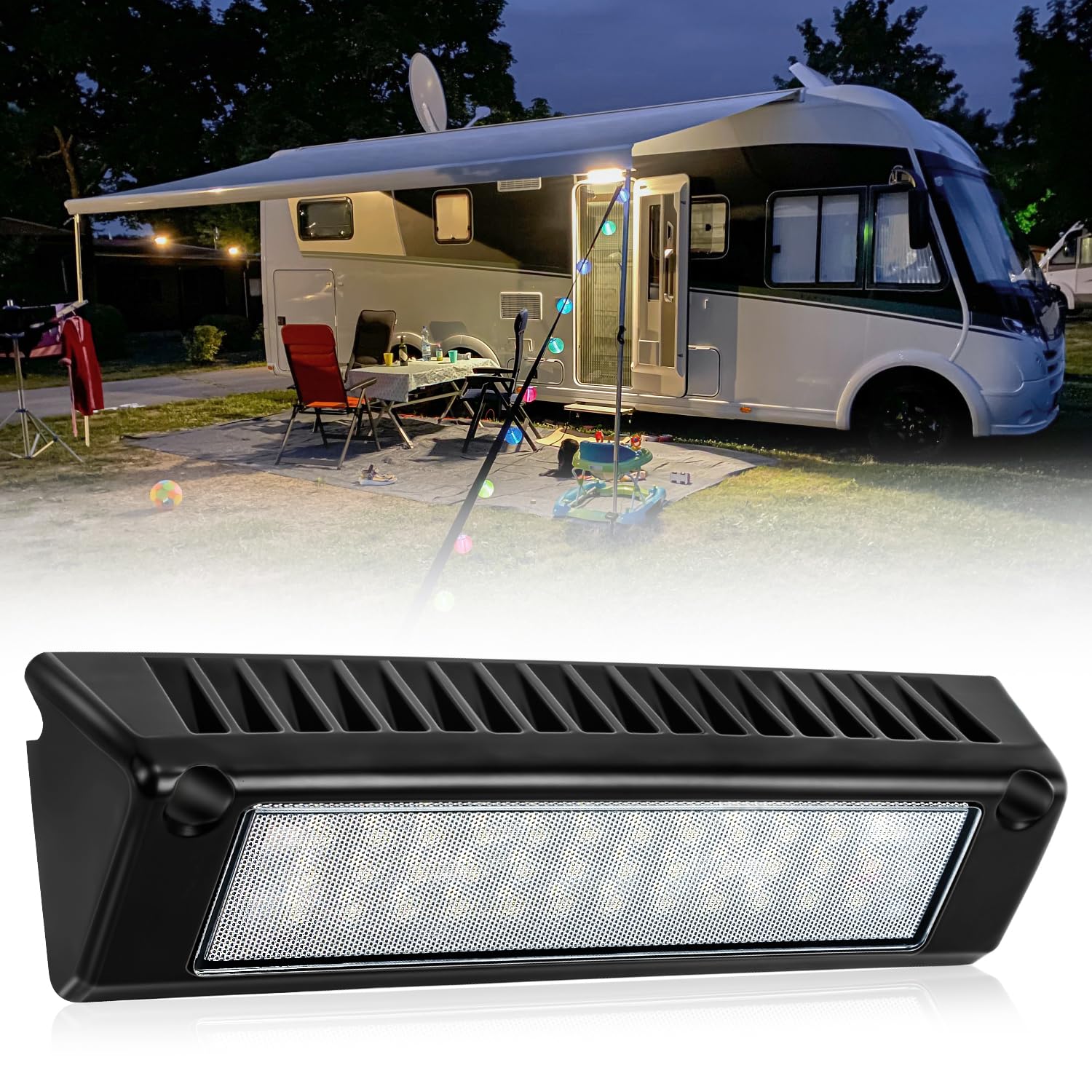 Photo 1 of ?SUPAREE RV Outdoor Lights 12V Exterior Light for Camper, Waterproof LED Porch Light 9" 32W 2000LM 6000K, Outside Lights for RV Trailer Truck Boat