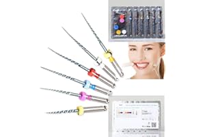 XUX 6Pcs Endo Endodontic File Engine Rotary NiTi Files 25mm for Endo Motor