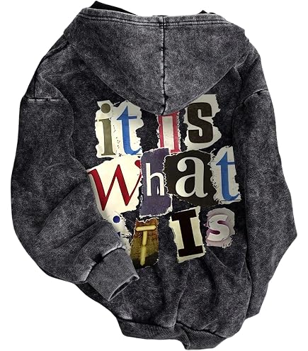 YUNZSXJY Womens Zip Up Sweatshirt Gothic Heart Letter Graphic