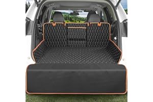 KYG Dog Cargo Liner SUV with Bumper Flap Protector, Waterproof Pet Trunk Cover Oversized 135x230cm Nonslip Cargo Cover Large 