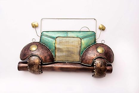 Antique Export Elegant Iron Metal Handicraft Vintage Car Jeep Wall Decor Wall Hanging