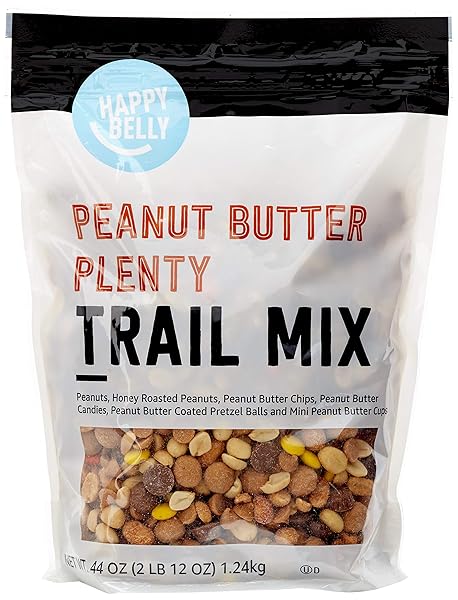 AMAZON BRAND – HAPPY BELLY PEANUT BUTTER PLENTY, TRAIL MIX, 2.75 POUND (PACK OF 1)