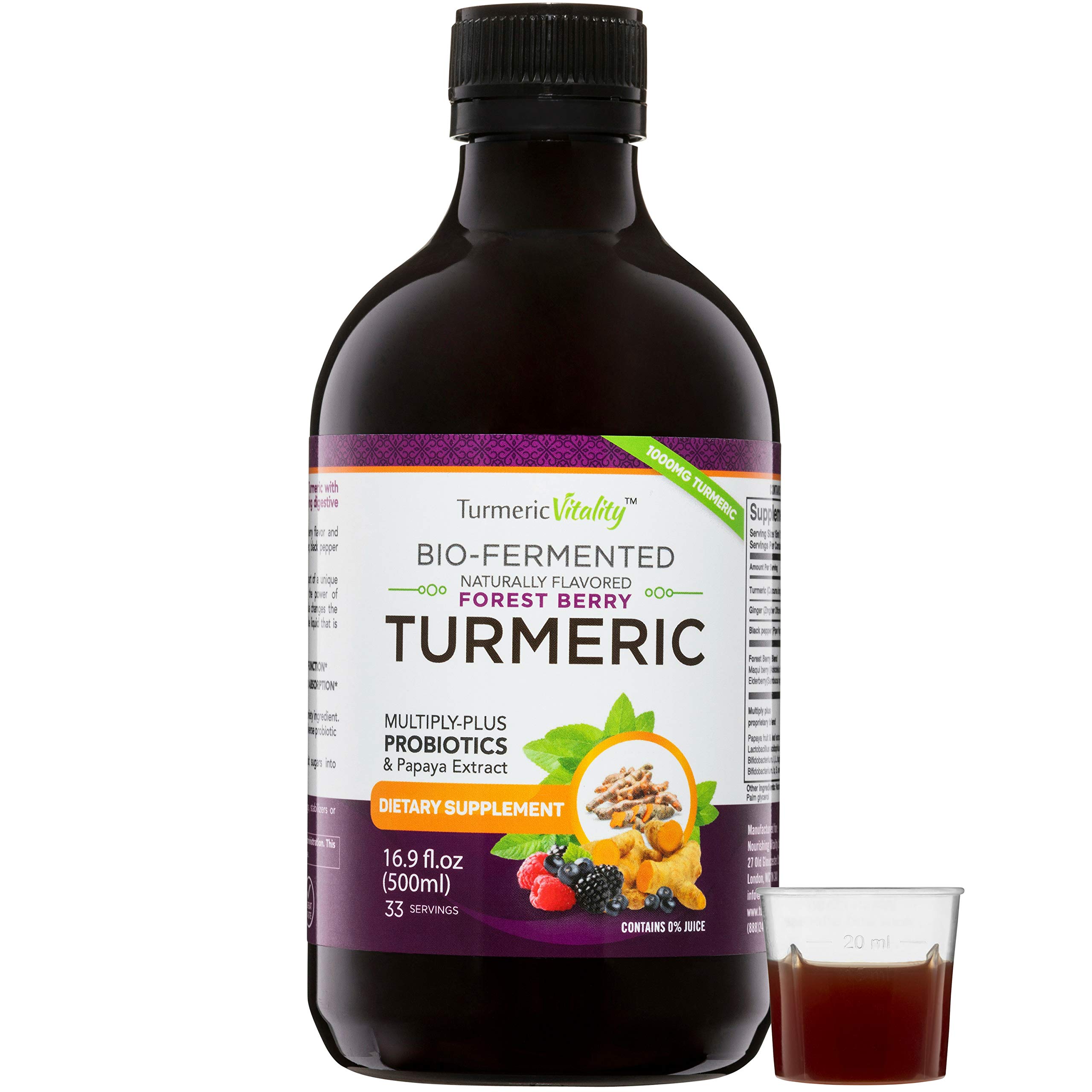 BioFermented Turmeric Curcumin Supplement Probiotics and