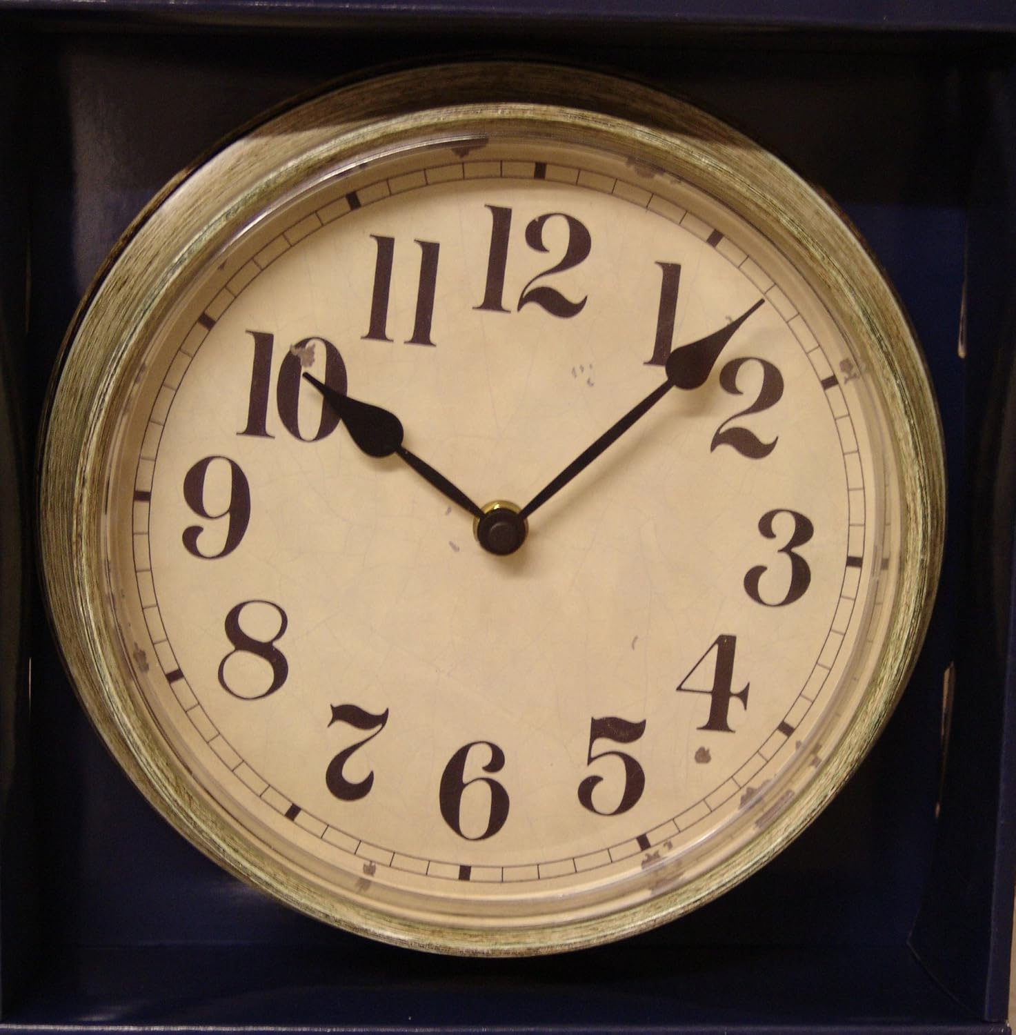 Vintage Style Cream Distressed Wall Clock Amazon.co.uk Kitchen & Home