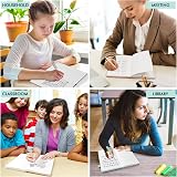 Feela 5 Pack A5 Notebooks Ruled Lined 120 GSM Hardback 128 Pages 21x13cm view 7