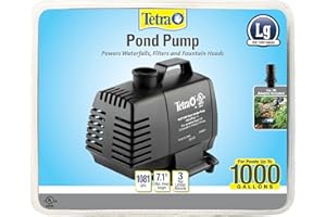 TetraPond Water Garden Pump, Powers Waterfalls/Filters/Fountain Heads