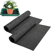Adnee 2 Pcs 110 x 25Inch Automatic Plant Watering Mat, 3mm Thick Self Watering Capillary Mat, Felt Plant Water Wicking Mat for Seed Sprouting Hydroponics Potted Plants